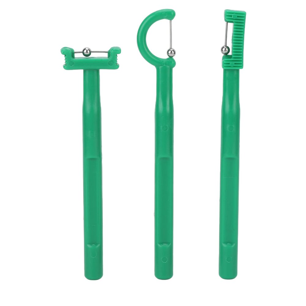 3pcs Tongue Tip Exercise Set, Different Shapes Improve Flexibility Oral Muscle Strength Tongue Training Tools for People Orthodontics Swallowing Health Awareness