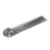 Silver Skull Beard Comb, Pocket Beard Comb Zinc Alloy Skull Pattern Hair Styling Mustache Sha Oil Hair Comb view 1