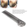 Silver Skull Beard Comb, Pocket Beard Comb Zinc Alloy Skull Pattern Hair Styling Mustache Sha Oil Hair Comb view 3