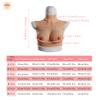 CTKOLYS Silicone Breast Forms Fake Boob Fake Chest Crossdressers Breastplate for Crossdressing Drag Queen Shemale Transgender Sissy,Colour 1,H Cup Silicone Ge view 4
