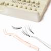 2 Pcs Eyelash Tweezers, Stainless Steel Eyelash Extension Tweezers, Lash Tweezer with Comb view 3