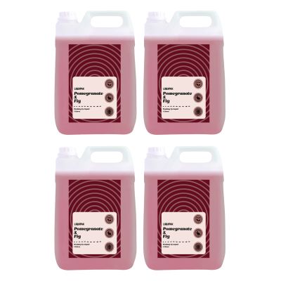Liquipak Vegan Washing Up Liquid Pomegranate & Fig | New Improved Formula, 100% Vegan & Cruelty-Free, Concentrated Dish Soap, UK-Made Family Value (4x5 Litres)