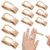 10Pcs Finger Splints, Medically Approved Finger Tape Finger Buddy Wraps for Mallet Fingers Curled Finger Broken Finger,Finger Brace Straps for Osteoarthritis Finger Joint view 1