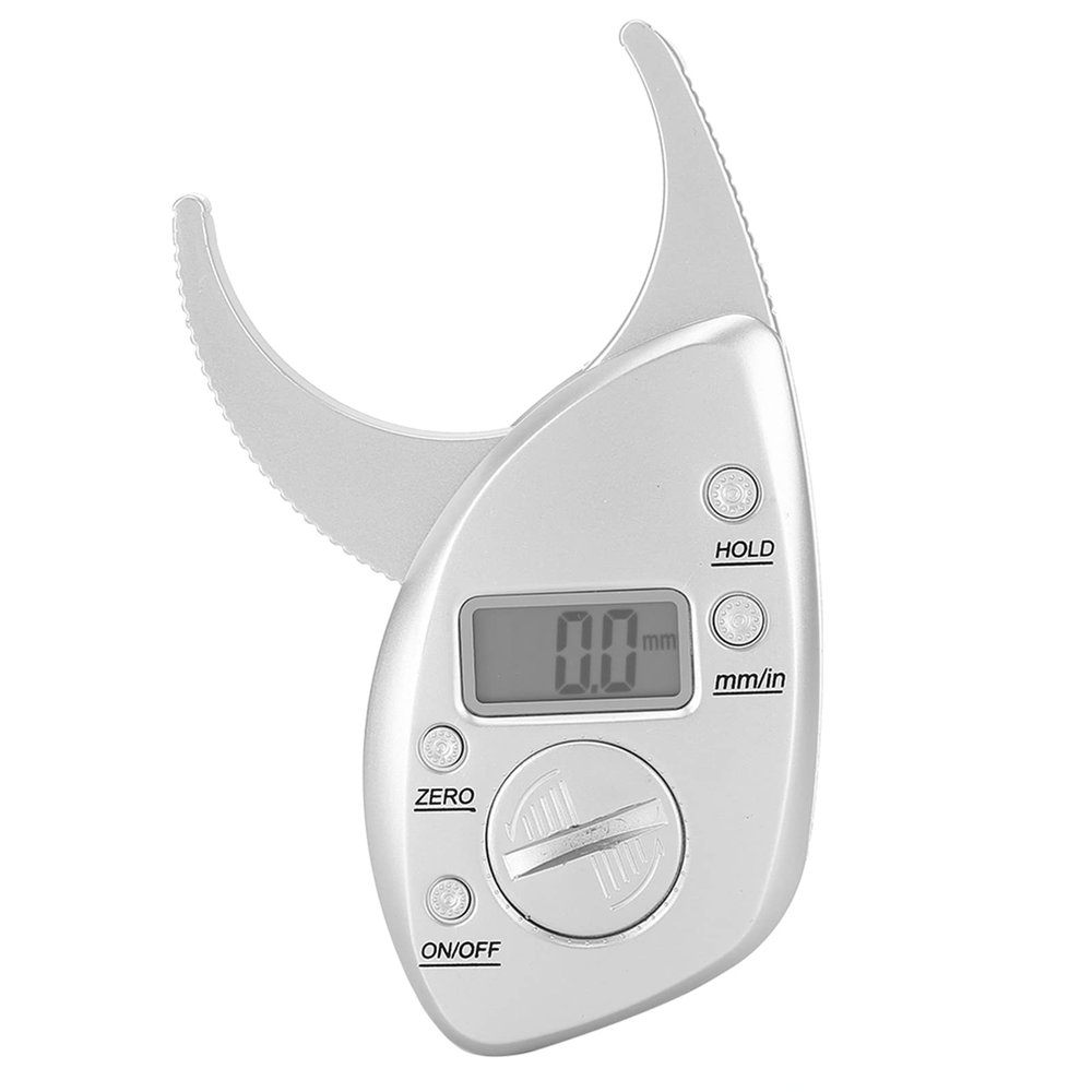 Body Fat Caliper Digital LCD Portable Battery Powered Body Fat Monitor for Athletic Women Men Precise Measurement Device 120chars