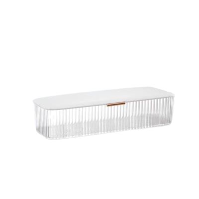 AITIME Storage Organizer for Cosmetic Contact Lenses and Daily Disposable Contacts, Clear Plastic Box for All Brands Daily Lens (White)