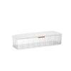 AITIME Storage Organizer for Cosmetic Contact Lenses and Daily Disposable Contacts, Clear Plastic Box for All Brands Daily Lens (White) view 1