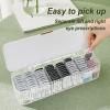 AITIME Storage Organizer for Cosmetic Contact Lenses and Daily Disposable Contacts, Clear Plastic Box for All Brands Daily Lens (White) view 3