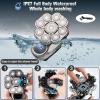 9D Electric Head Shaver for Bald Men, Upgraded 6-in-1 Head Shaver for Bald Men, Waterproof Wet/Dry Grooming Kit Electric Shaver for Men, Cordless Rechargeable Bald Head Razor for Home&Travel Gift view 3