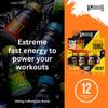 Warrior Rage Energy Shots - Pre Workout Shot Drink 12 x 60ml - RTD Fuel Juice Supplement (Liquid not Gels) - 200mg Caffeine to Lift Sessions and Running - Contains Vitamin B6 & B12 (Tropical Sourz) view 3