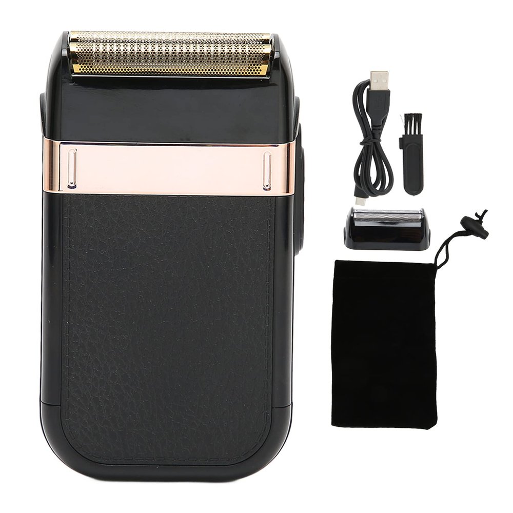 Cordless Foil Shaver, Portable Electric Razor for Men, 2 in 1 Powerful Electric Foil and Bald Shavers with Detachable Blade, Double Foil Head Shaver, Barber Shaver Foil Razor