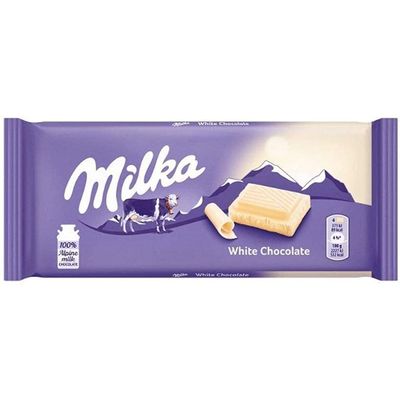 Milka White Chocolate, 5 100g Delicious Tasty And Twisty Treat Gift Hamper