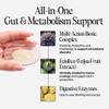 JERMS Daily Gut | Tribiotic Powder with Pre-, Pro- & Postbiotics | 10 Billion CFU + Digestive Enzymes + Feiolix for Metabolic Support | Vegan, No Sweeteners, Gluten-Free | 30 Servings view 2