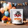1Pc Congrats Grad 2026 Cake Topper Red Glitter Diploma Graduation Cap Cake Pick Congrats Class of 2026 Cake Decorations for 2026 Graduation Theme High School Boys Girls Graduate Party Supplies view 4
