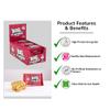 MM BIG Protein Flapjack 100g  15g Protein  Mixed Berry Flavour  High-Protein Snack  12 x 100g Bars | Oat Energy Bar for Muscle Recovery & Fitness | Healthy Meal Replacement & Pre/Post-Workout Fuel view 4