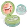 DIDATOOL Denture Box Leak-Proof Dental Retainer Case, Portable Denture Bath with Mirror, Removal Tool and Extra Storage Layer, Denture Case Perfect for Traveling and Daily Use (Green) view 1