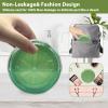 DIDATOOL Denture Box Leak-Proof Dental Retainer Case, Portable Denture Bath with Mirror, Removal Tool and Extra Storage Layer, Denture Case Perfect for Traveling and Daily Use (Green) view 2