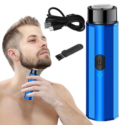 Mini Travel Shaver | Mini Razor for Men,USB Rechargeable Pocket Travel Size Shavers, One-Button and Wet Dry Use Use Keloc