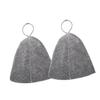 YARNOW 2pcs Thickened Sauna Hat for Sauna Flexible Bath Felt Cap to Keep from Overheating Portable Head Cover for Hair Protection during Shower view 1