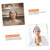 YARNOW 2pcs Thickened Sauna Hat for Sauna Flexible Bath Felt Cap to Keep from Overheating Portable Head Cover for Hair Protection during Shower view 4