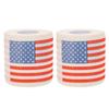 TOYANDONA 3-Ply American Flag Toilet Paper Rolls 2 Pack 150 Sheets Flexible and Absorbent Decorative Printed Tissue Paper for Bathroom Use view 1