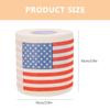 TOYANDONA 3-Ply American Flag Toilet Paper Rolls 2 Pack 150 Sheets Flexible and Absorbent Decorative Printed Tissue Paper for Bathroom Use view 2