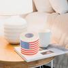 TOYANDONA 3-Ply American Flag Toilet Paper Rolls 2 Pack 150 Sheets Flexible and Absorbent Decorative Printed Tissue Paper for Bathroom Use view 3