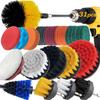 Socpuro 31 Piece Drill Brush Attachments Set, Buffing Pads & Cleaning Sponge, All Purpose Power Scrubber Brush with Extend Attachment for Bathroom Kitchen Tub Floor Auto view 1