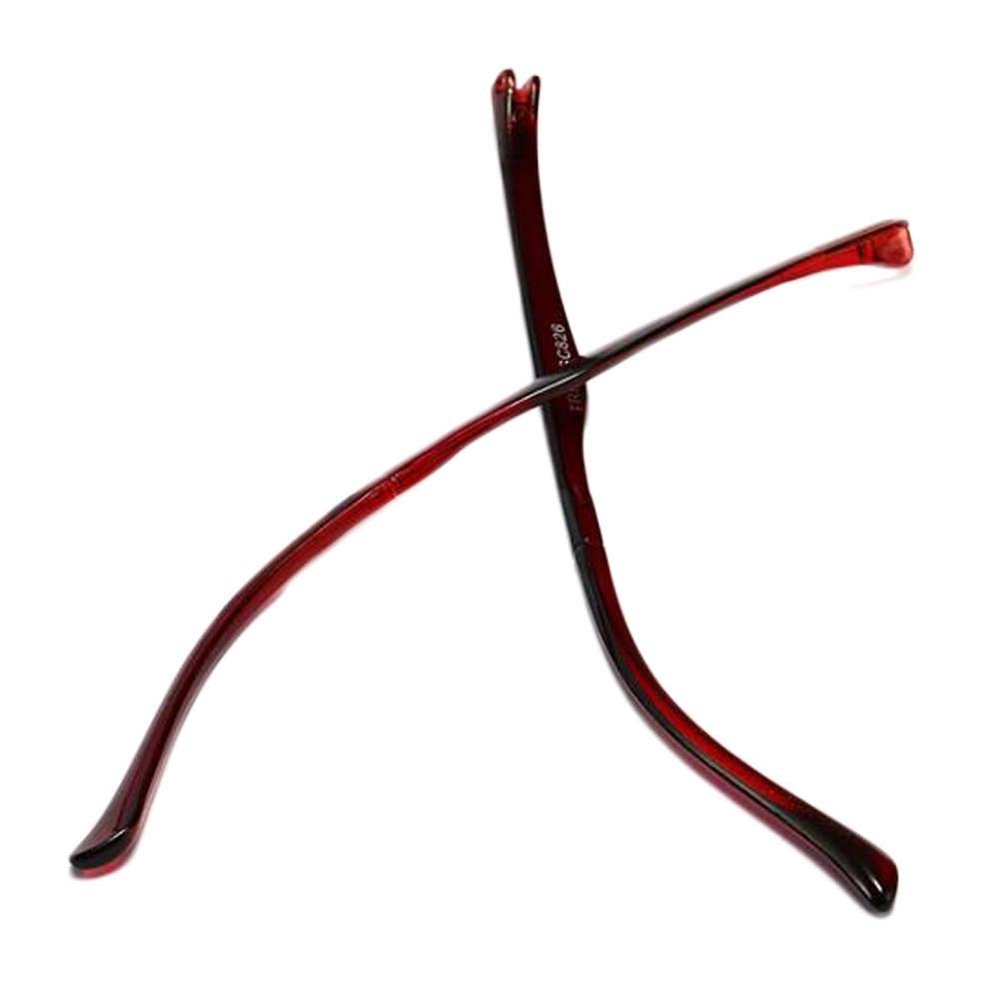 1 Pair Red Plastic Glasses Replacement Temple Arm TR90 Eyeglasses Temple Repair Eyewear