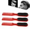 3Pcs Double Headed Men's Styling Brush, Skin Friendly Beard Grooming Brush with Nylon Bristles, 2 in 1 Haircut Styling Brush with Ergonomic Handle, Portable Face Grooming Tool for Home Travel view 4