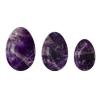 3Pcs Set Natural Amethyst Yoni Egg Women Kegel Exercise Jade Egg Ball Kegel Crystal Egg,Undrilled Eggs view 1
