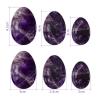 3Pcs Set Natural Amethyst Yoni Egg Women Kegel Exercise Jade Egg Ball Kegel Crystal Egg,Undrilled Eggs view 3