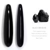 18CM Natural Black Obsidian Yoni Wands Gemstone Crafts Wand Massage Stone Ornament Jade Wand,Small view 3