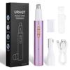 URAQT 2 in 1 USB Rechargeable Ear and Nose Hair Trimmer, Professional Painless Clipper, Waterproof Dual Edge Blades, Purple view 1