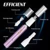 URAQT 2 in 1 USB Rechargeable Ear and Nose Hair Trimmer, Professional Painless Clipper, Waterproof Dual Edge Blades, Purple view 4