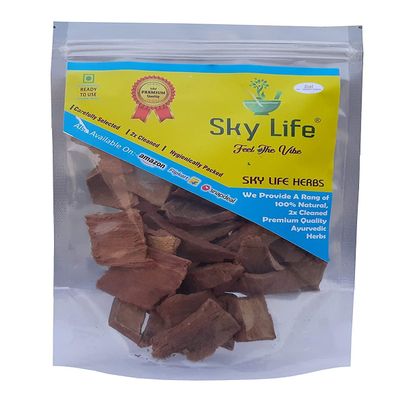 AOZA Sky Life Arjuna Bark - Arjun Ki Chaal - Terminalia Arjuna - Arjunchaal - Arjuna Chaal - Marutham Pattai - Arjunolic Myrobalan - Arjuna Bark -100Grm'