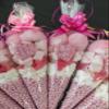 Pink Pre Filled Millions Sweet Cones Kids Party Bags Children's Hand Made Birthday party made to order for girls Party bag Kids Sweet candy Assorted Sweet Cone view 3