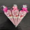 Pink Pre Filled Millions Sweet Cones Kids Party Bags Children's Hand Made Birthday party made to order for girls Party bag Kids Sweet candy Assorted Sweet Cone view 4