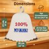 ASKOLD Wool Sauna Hat Russian Embroidery 100% Man Russian Banya Hat for Men Finnish Sauna Cap for Men Felt White, White, 7.75 view 4