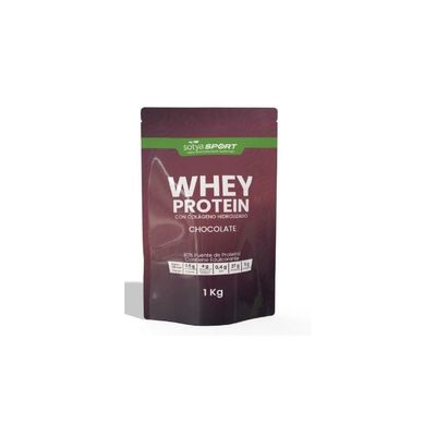 Proteina Whey de suero de Leche Chocolate Doypack 1 kg Sotya