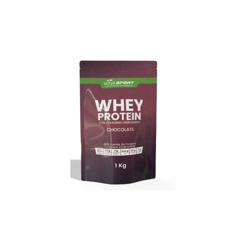 Proteina Whey de suero de Leche Chocolate Doypack 1 kg Sotya