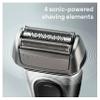 Braun Series 8 Electric Shaver for Men, 4+1 Shaving Elements & Precision Long Hair Trimmer, Charging Stand, Wet & Dry Electric Razor with 60 Minute Runtime, 8517s, Silver, Rated Which Best Buy view 3