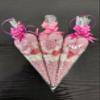 Pre Filled Millions Retro Sweet Cones Colours Kids Party Bags Children's Birthday party anniversary christening baby shower gender reveal wedding (Pink Strawberry, 1 Count (pack of 10)) view 3