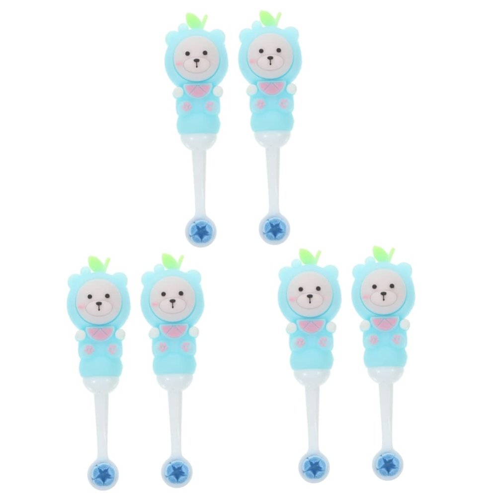 Toyvian 6pcs Boys and Girls Boy Girl Manual Toothbrush Soft Bristles Ergonomic Design for Hands Everyday Oral Care