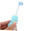 TOYANDONA Children's Toothbrush Set 2pcs Cute Bear Shape Extra Soft Thin Bristles Gentle on Teeth and Gums Round Head for 0-9 Years Old view 3