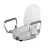 Raised Toilet Seat with Handles and Lid, 330lb Elevated Toilet Seat for Adults, Senior, Elderly,Handicap, Disabled view 4