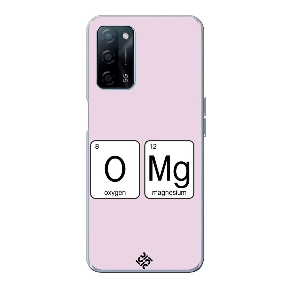 Movilshop Case for [ OPPO A55 5G ] Cool Phrases [ Oxygen + Magnesium  GMO] Transparent Flexible Silicone Case Cover Gel for Smartphone.