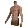 PROPFE Half Body Silicone Muscle Suit Realistic Male Chest Vest Abdominal Muscle Soft Simulation Skin with Arms for Halloween view 1
