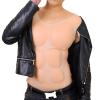 Realistic Male Chest Silicone Muscle Half-Length Muscle Suits Easy-To-Wear Abdominal Muscles Enhancer for Halloween Props view 2
