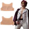 Silicone Muscle Suit Fake Pectoral Muscle Shaper Realistic Silicone Chest Muscles Enhancer Man Chest Pad for Halloween Cosplay Props view 4