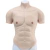 Realistic Silicone Muscle Suit Male Chest Fake Muscle Belly Simulation Skin Enhancer for Cosplayers Halloween Props view 1